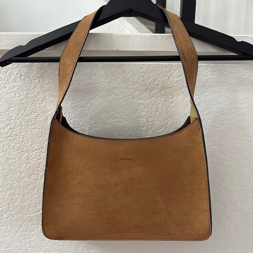 Mondani Vintage Brown Suede Shoulder Bag - Picture 3 of 7